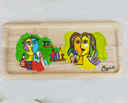 VASSOIO CUBISTA  (38X18cm)